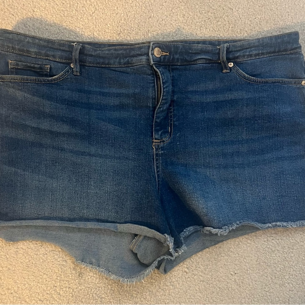 Denim jean shorts, size 20